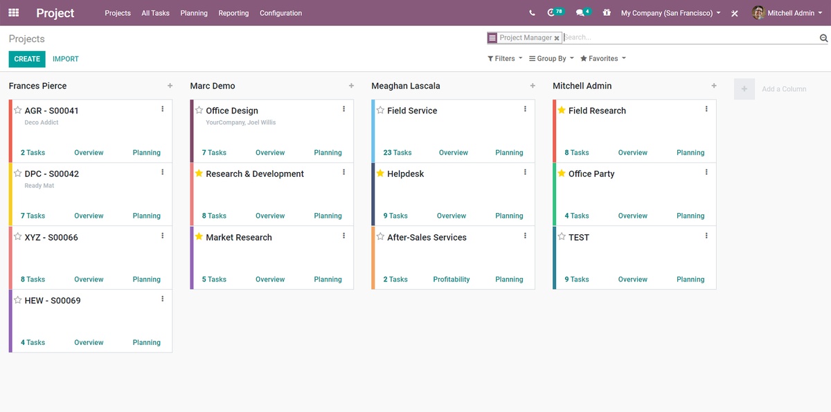 Odoo Project Management